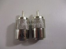 Lot of 2 Astatic PL259 CB Radio Antenna Coax Cable Connector New 302-ASTPL259Z