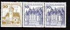 New ListingGermany used Se-tenant Michel W62 I; Scott 1231,1234 from booklet pane [cp-lotD