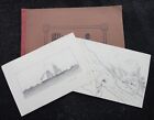 1911 antique DRAWING SKETCH BOOK owned AMY B HEAGY lititz pa graybill child