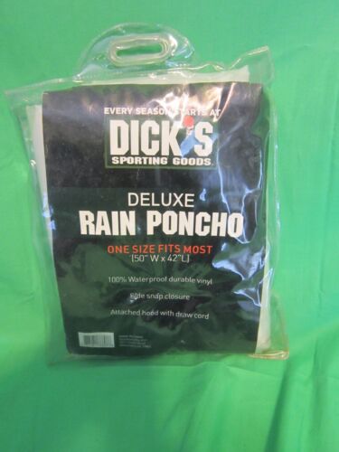 New, Dick’s Sporting Goods DELUXE RAIN PONCHO, ADULT, ONE FITS ALL,  NEW