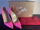 Christian Louboutin So Kate 120 Patent Pump Heels Size 37, Hot Pink P090