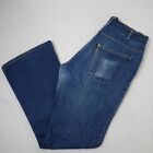 Vintage Levi’s Orange Tab 70's Flare 34x32 Blue Denim SF 207 Bell Bottom Jeans