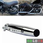 385mm Motorcycle Exhaust Pipes Muffler For Harley Touring Bobber Cafe Racer (For: More than one vehicle)