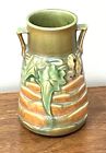 1934 Roseville Luffa two handle vase 8 1/2
