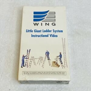 Wing Little Giant Ladder System Instructional Video VHS NEW Sealed VCR Tape NOS