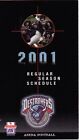 2001 BUFFALO DESTROYERS ARENA FOOTBALL POCKET SCHEDULE