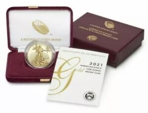 American Eagle 2021 One Ounce 1 OZ Gold Proof Coin 21EB IN HAND