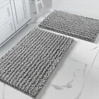 New Listing2 Piece Luxury Chenille Shaggy Bathroom Rugs Set Soft & Thick Absorbent Water