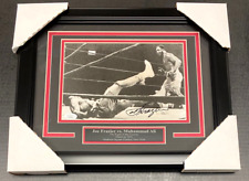 Joe Frazier Signed Autographed Vs Muhammad Ali Framed 8x10 Photo JSA COA