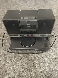 Vintage 1980s Panasonic SG-J500 Record Player Radio Cassette Tape Boombox  WORKS