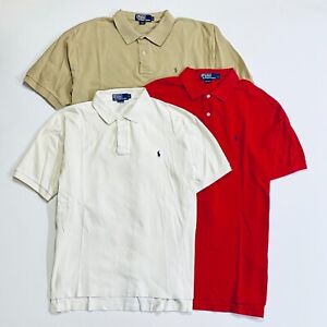 Ralph Lauren Polo Shirts Men's Short Sleeve Size Large Lot Of 3