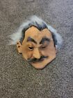 Old Man Luigi Einstein Mafia Man Gray Hair Mustache Face Mask Halloween PMG 2006