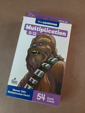 Disney Learning Star Wars Multiplication 0-12 Flash Cards New