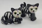 Mini Halloween Salt Pepper Shakers 2023 Cracker Barrel New Skeleton Cats
