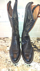 EUC  Nocona Boots Brown Bullhide Leather Cowboy Boots - US Size 12 1/2 E (Mens)