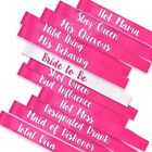 12Pcs Bachelorette Sashes Hot Pink Bride to Be Team Bride Sash Maid of Honor ...