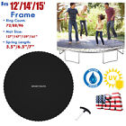 12FT/14FT/15FT Replacement Trampoline Mat Jumping Round Outdoor With Spring Tool