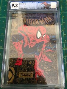 Spider-Man #1 (1990) CGC 9.8 White Pages Todd McFarlane Gold Custom Label