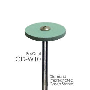 Dental Lab 5-Pack Diamond Green Stone CD-W10 Wheel for zirconia and porcelain