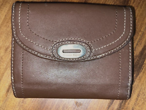 Etienne Aigner Brown Leather Bifold Wallet