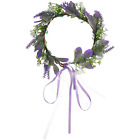 Lavender Flower Crown Flower Headband Floral Hair Garland Fairy Flower Headband