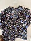Sag Harbor, woman’s button up blouse, bright floral, print, size one X