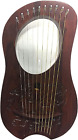 10 Strings Metal Lyre Harp Dragon Pattern Carved with Free Strings Tunner Key Pa