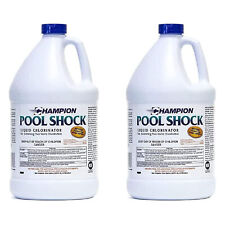 Champion Pool Shock Liquid Chlorinator for Pool Water Disinfection (2 Pack)