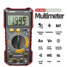 Multifunction Digital Multimeter 1999 Counts AC/DC Volt Current Ohm Tester Meter