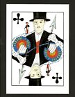 CARDINI Richard Valentine Pitchford Illusionist CARD MAGICIAN Artistry Postcard