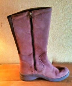 L.L. Bean Winter Pair of Boots Zip-Up Women's Size 9M Maroon 171905 Pre owned