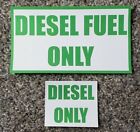 Diesel Fuel Only Vinyl Decal Sticker Label Fuel Turbo Waterproof MADE IN USA