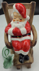 Authentic Vintage Josef Originals Sleepy-time Santa in Rocker Christmas Decor