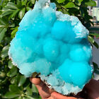 3.37LB Natural beautiful blue texture stone mineral sample quartz crystal