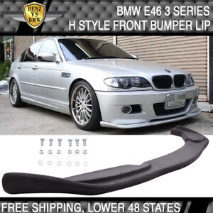 Fits 99-06 BMW E46 H Style Front Bumper Lip Aftermarket M Bumpers Only - PP