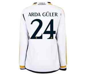 Real Madrid ARDA GULER Adidas 2023/24 Jersey Official Licensed Long Sleeve MED