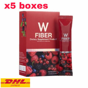 5x W FIBER Wink White Detox Drink Mix Berry Punch Flavor Powder Healthy Skin