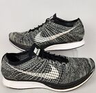 Nike Flyknit Racer 2 Sneakers Mens 11 Oreo Black Running Shoes Athletic Lace Up