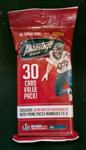 2017 PANINI PRESTIGE NFL SEALED 30 card FAT PACK FROM BOX (PATRICK MAHOMES RC?)