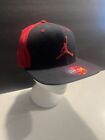 Air Jordan JumpMan Snapback Cap Hat One Size Embroidered Black Red
