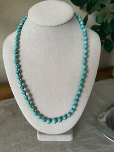 Antique Chinese Hand Knotted, turquoise  necklace