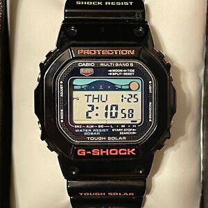 Casio G-Shock GWX-5600-1 G-LIDE Tough Solar Atomic Tide Moon Digital Watch 5600
