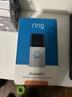 NEW Ring Wi-Fi Video Doorbell 4 W/ Video Previews Satin Nickel