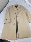Vintage Gleneagles Sovereign Trench Coat 3 Button Size 38 Fortrel Double Knit