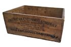 Old DYNAMITE EXPLOSIVES Box x American Cyanamid Co ROCKEFELLER New York NY Crate