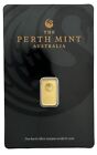 1 Gram Gold Bar Perth Mint .9999 Fine in Assay