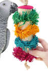 Bonka Bird Toys 41346 Large Fuzzy Fun Chew Preen Natural Parrot Cage Toy