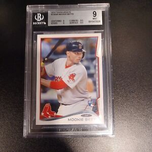 2014 TOPPS BAUPDATE #US26A  MOOKIE BETTS RC BGS MINT 9 w/ subgrades !