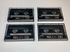 TDK MA 110 Type IV Metal Cassette Tapes Lot of 4 Recorded On - Sold as Blanks