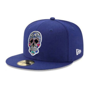 Los Angeles Dodgers Sugar Skull 59FIFTY Fitted Cap - LA MLB New Era 5950 Hat